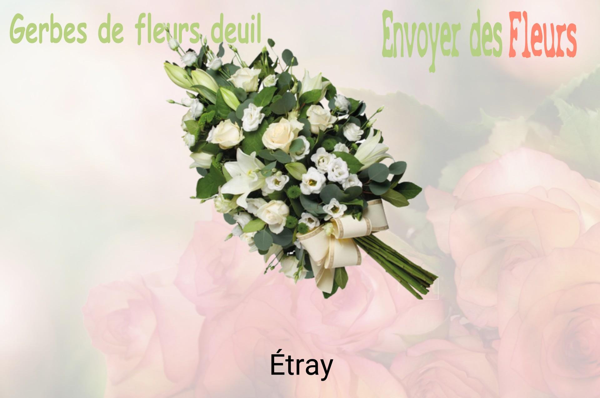 Gerbe de fleurs de deuil livrée à Étray